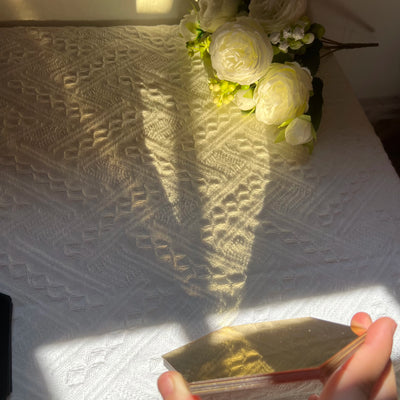 3D Hexagon Mirror Wall Stickers – Rose Gold