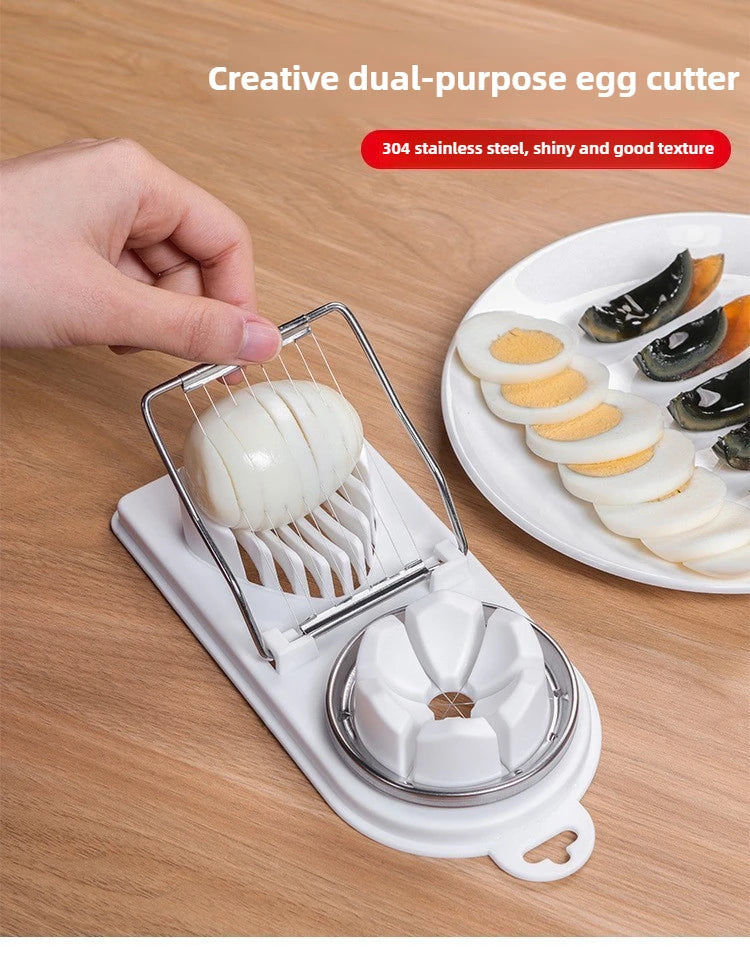Stainless Steel Multi-Functional Egg Cutter