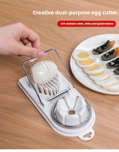 Stainless Steel Multi-Functional Egg Cutter