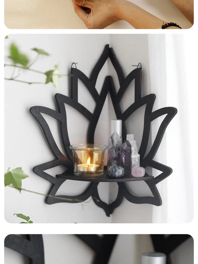 Wooden Lotus Aromatherapy Rack