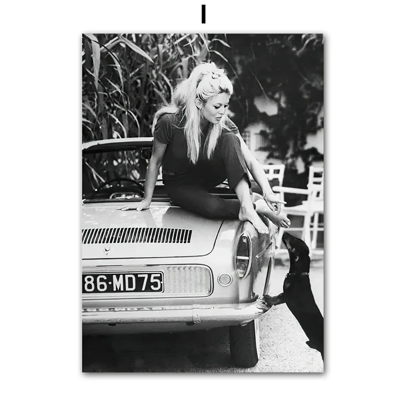 Beige White Flower Abstract Wall Art