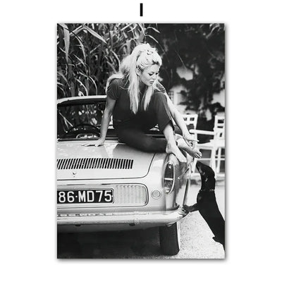 Beige White Flower Abstract Wall Art