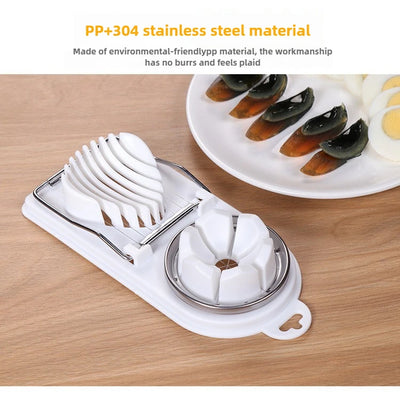 Stainless Steel Multi-Functional Egg Cutter