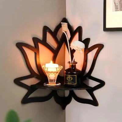 Wooden Lotus Aromatherapy Rack