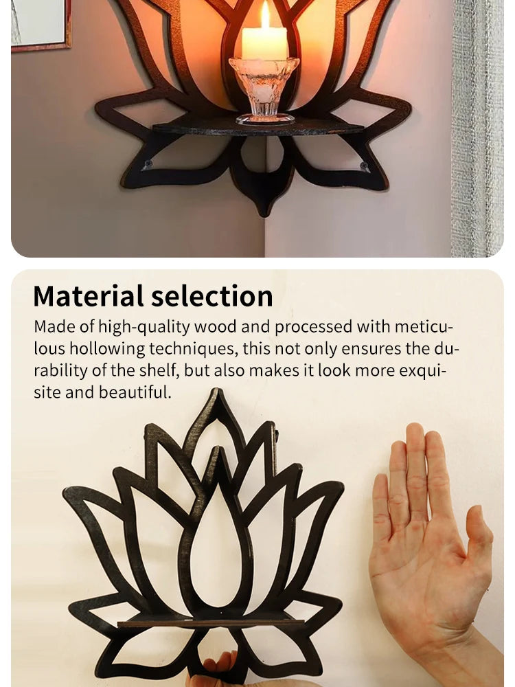 Wooden Lotus Aromatherapy Rack