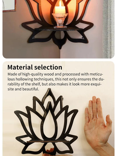Wooden Lotus Aromatherapy Rack