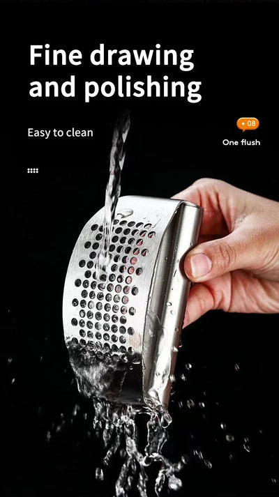 Stainless Steel Garlic Press & Mincer Tool