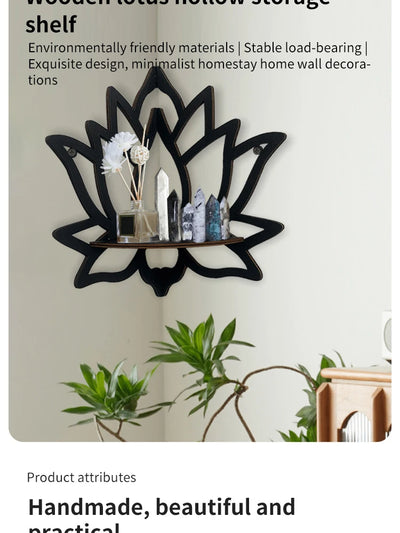 Wooden Lotus Aromatherapy Rack