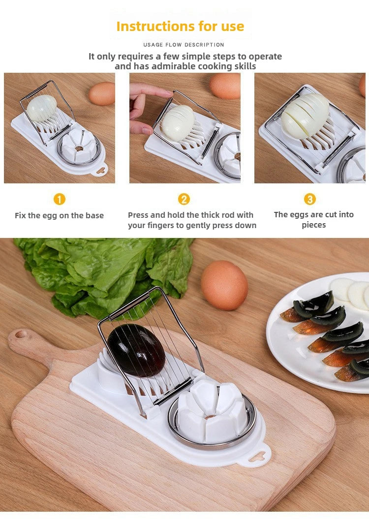 Stainless Steel Multi-Functional Egg Cutter