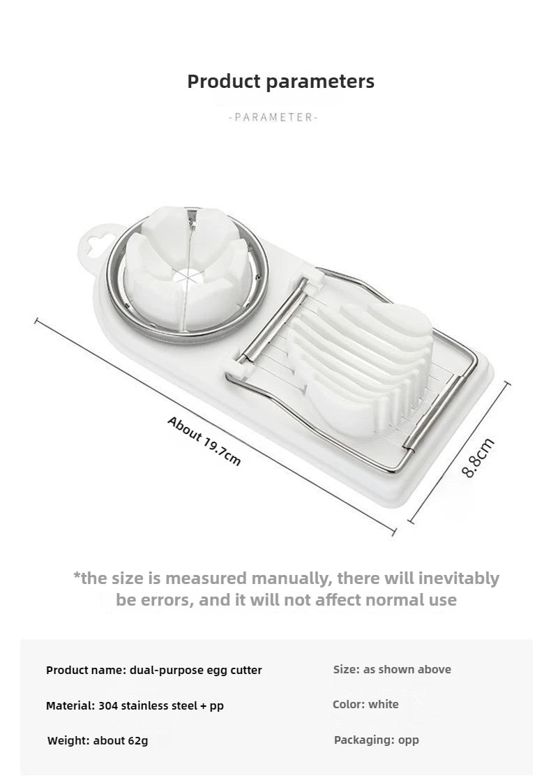 Stainless Steel Multi-Functional Egg Cutter
