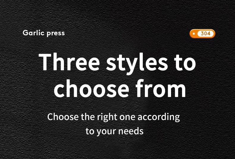 Stainless Steel Garlic Press & Mincer Tool