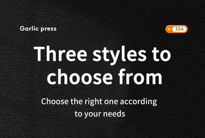 Stainless Steel Garlic Press & Mincer Tool