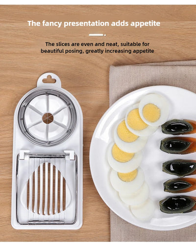 Stainless Steel Multi-Functional Egg Cutter