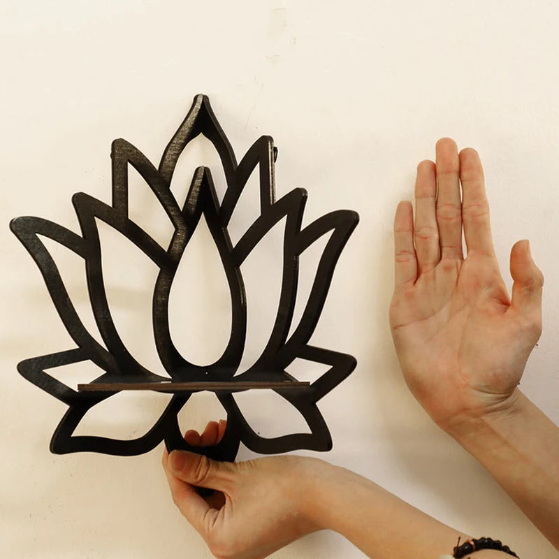 Wooden Lotus Aromatherapy Rack