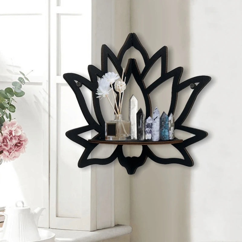 Wooden Lotus Aromatherapy Rack