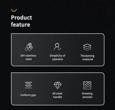 Stainless Steel Garlic Press & Mincer Tool